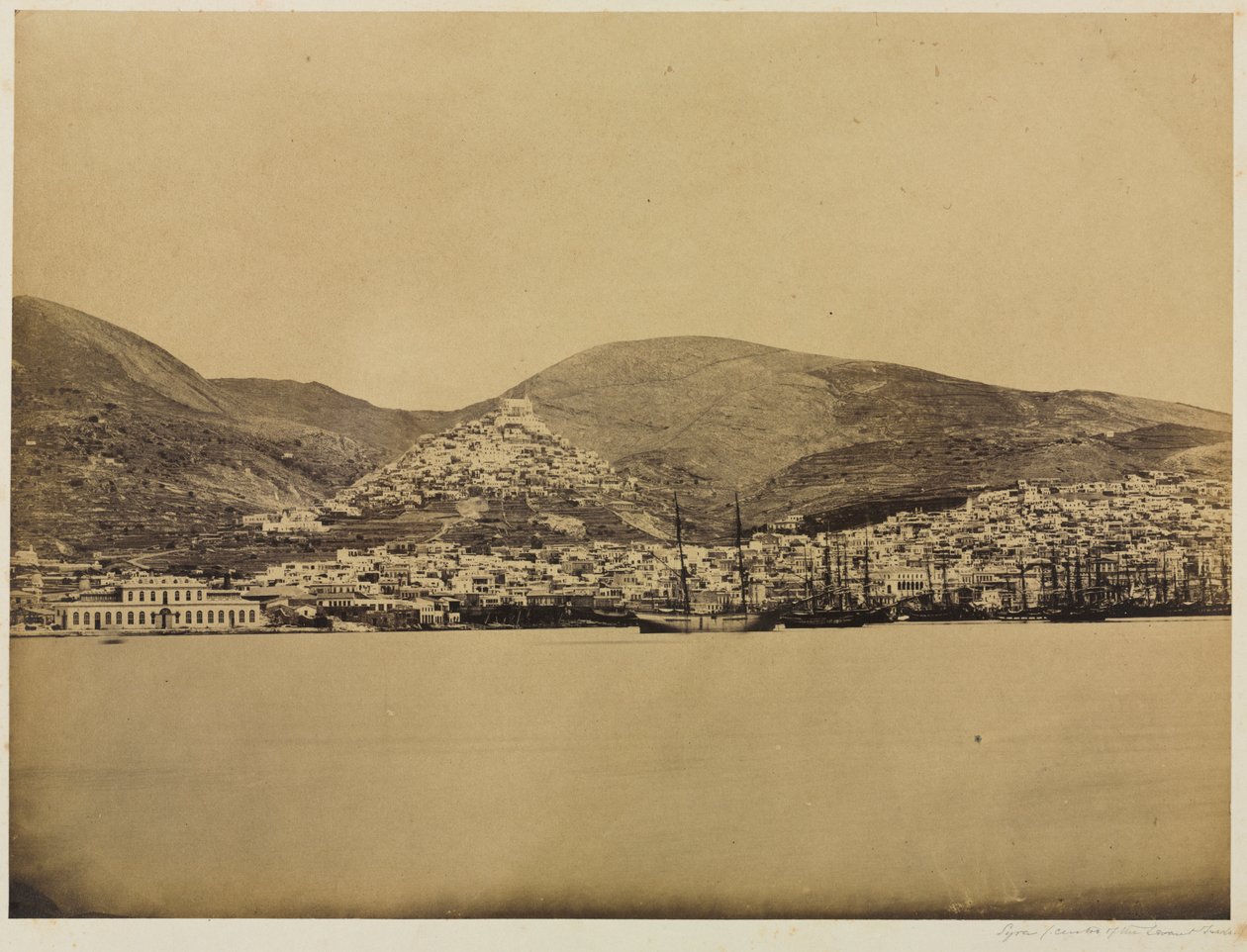 Syros, centrum for Levanthandelen af Unknown artist