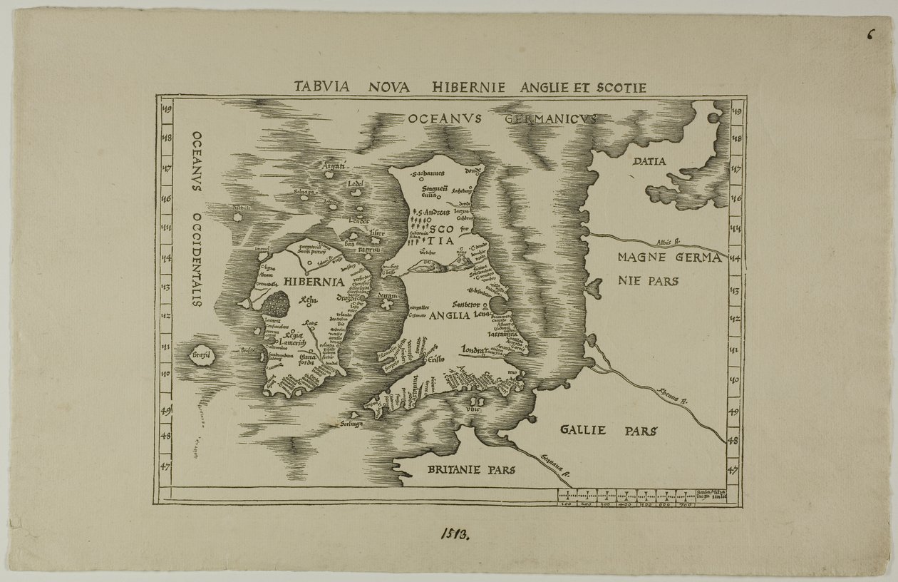 Tabuia Nova Hibernia England og Skotland af Unknown artist