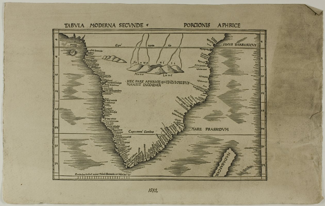 Tabula Moderna Secunde Porcionis Aphrice af Unknown artist