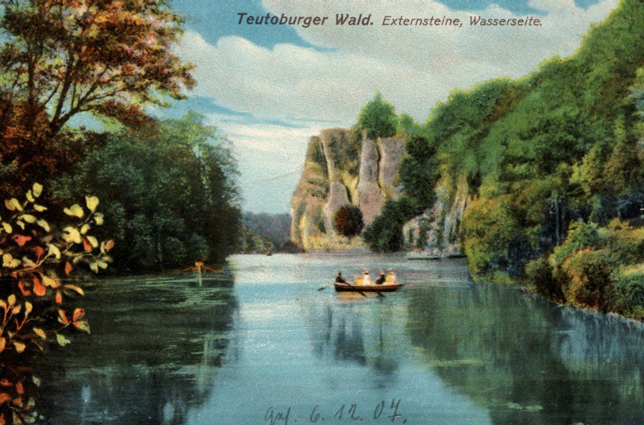 Teutoburgerskoven, Externsteine, Externsteine, Historisk postkort fra Tyskland af Unknown artist
