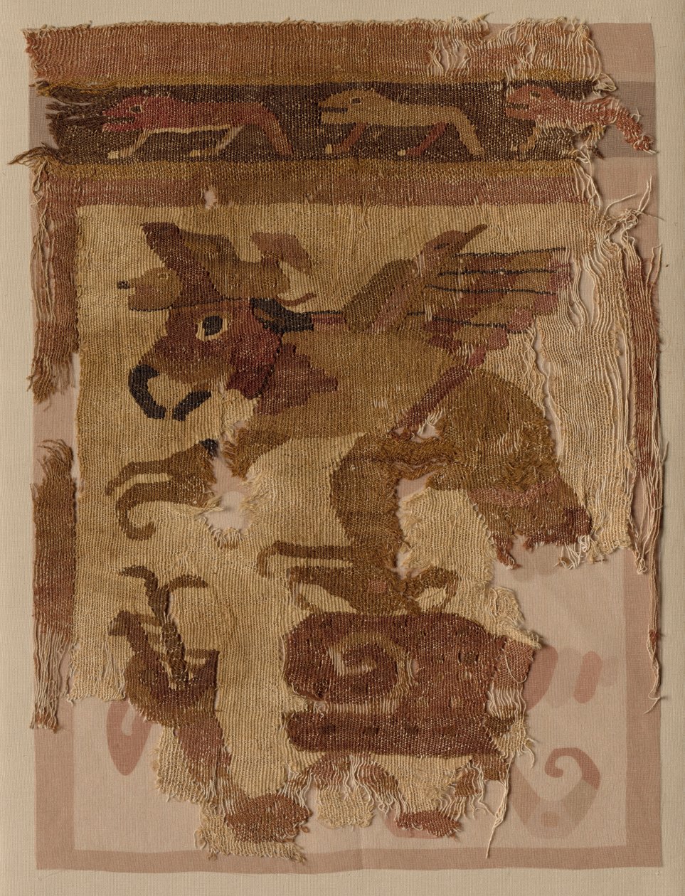 Tekstilfragment af Unknown artist