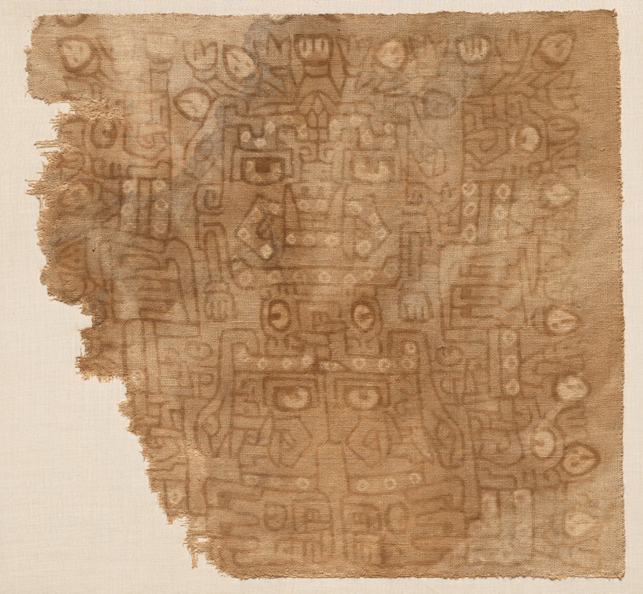 Tekstilfragment med bomuldsgudinde af Unknown artist
