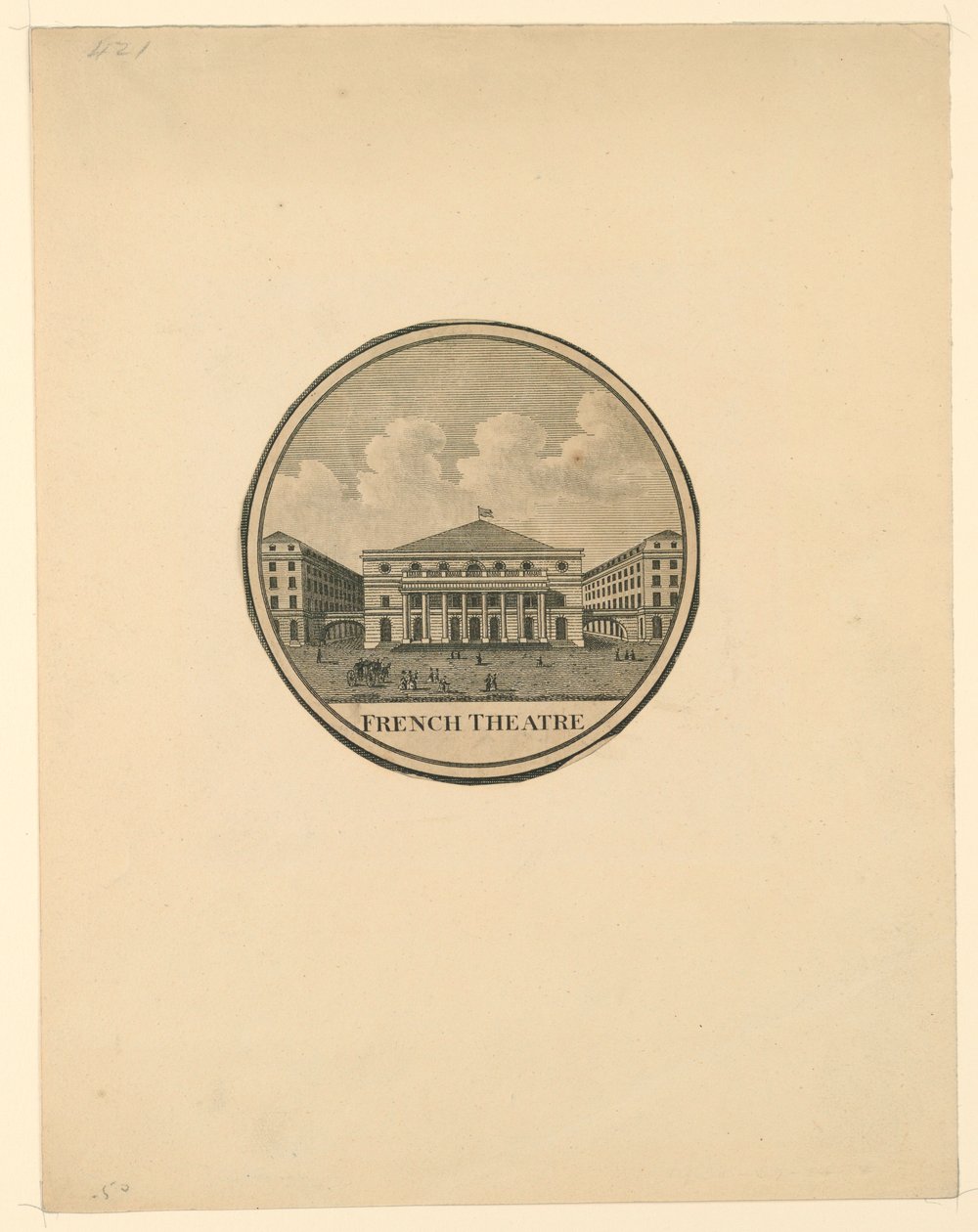 Fransk Teater, Paris af Unknown artist