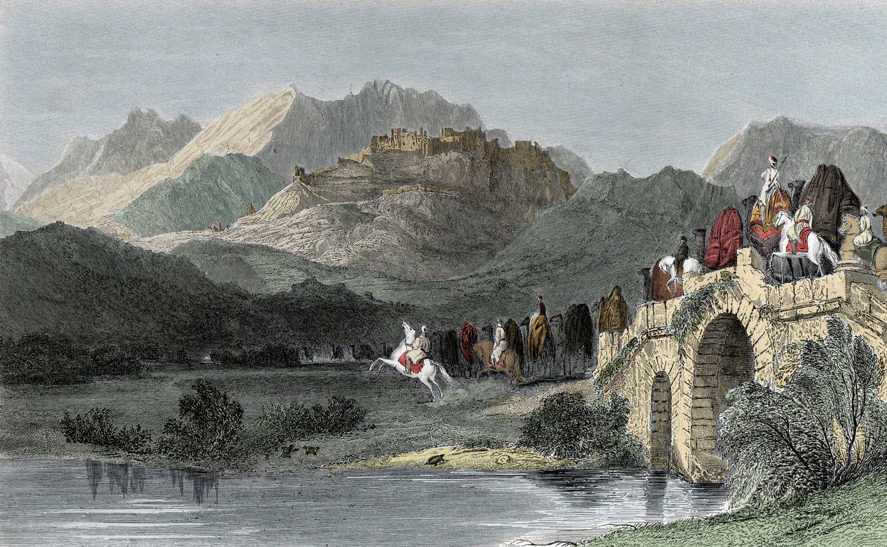 The Acropolis of Pergamon - Asia minor, or Anatolia Dani af Unknown artist