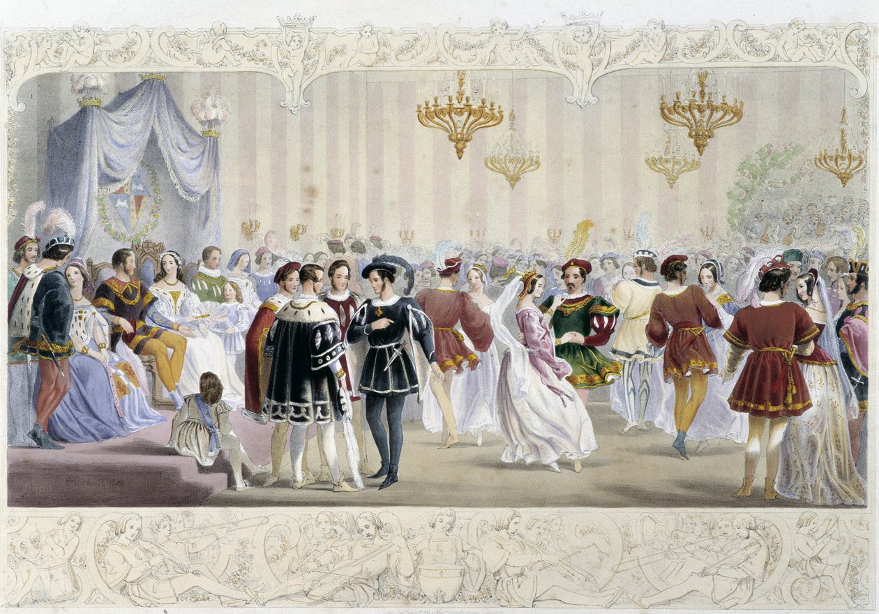 The Ball at the Court - i "Knight of England" af J. Whatman, red. T. M