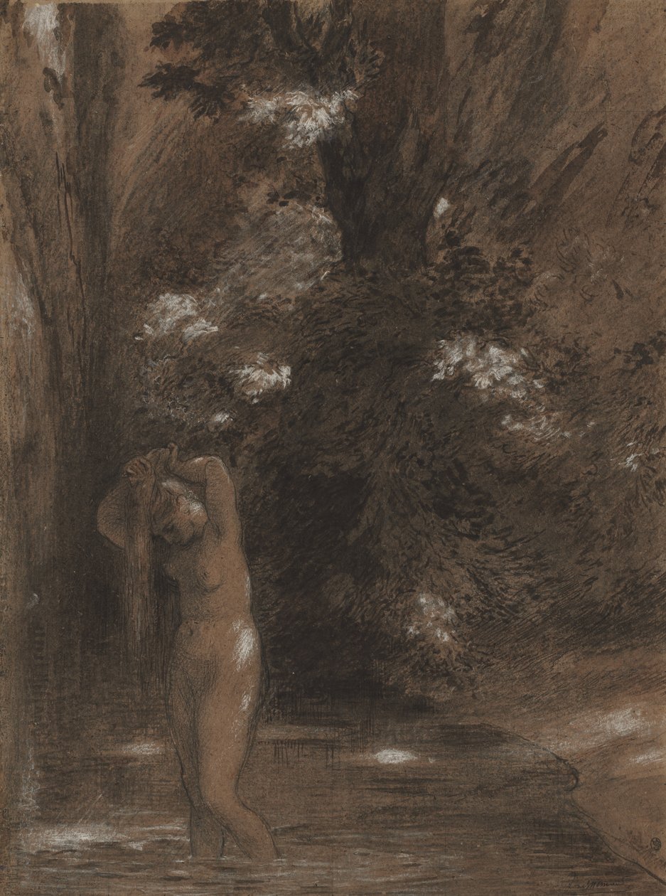 Badet af Unknown artist