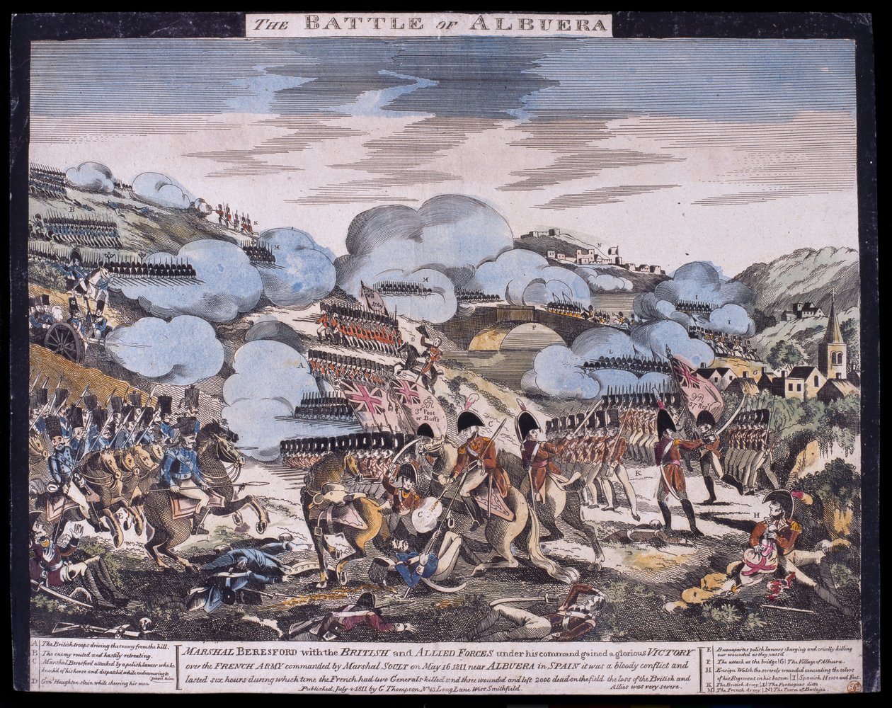 Slaget ved Albuera af Unknown artist