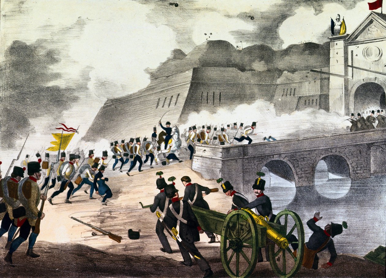 The Battle of Novaradani af Unknown artist