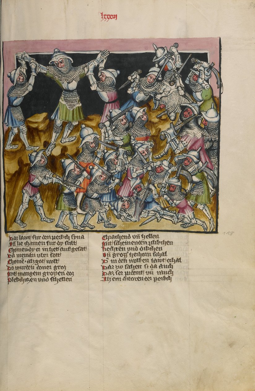 Slaget mod amalekitterne; Moses løfter sine arme i bøn af Unknown artist