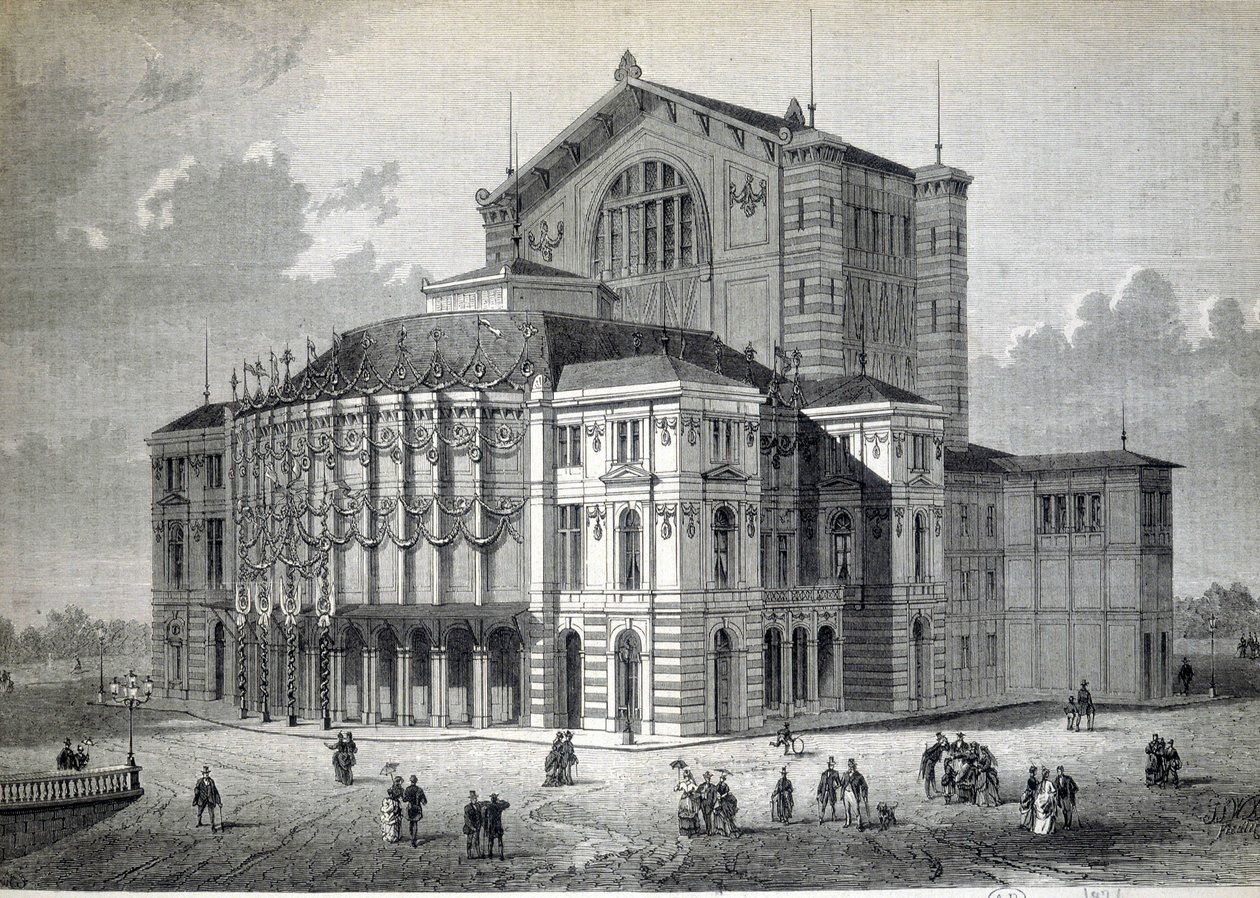 Bayreuth Model Theatre, bygget på initiativ af Richard Wagner og indviet i 1876 af Unknown artist