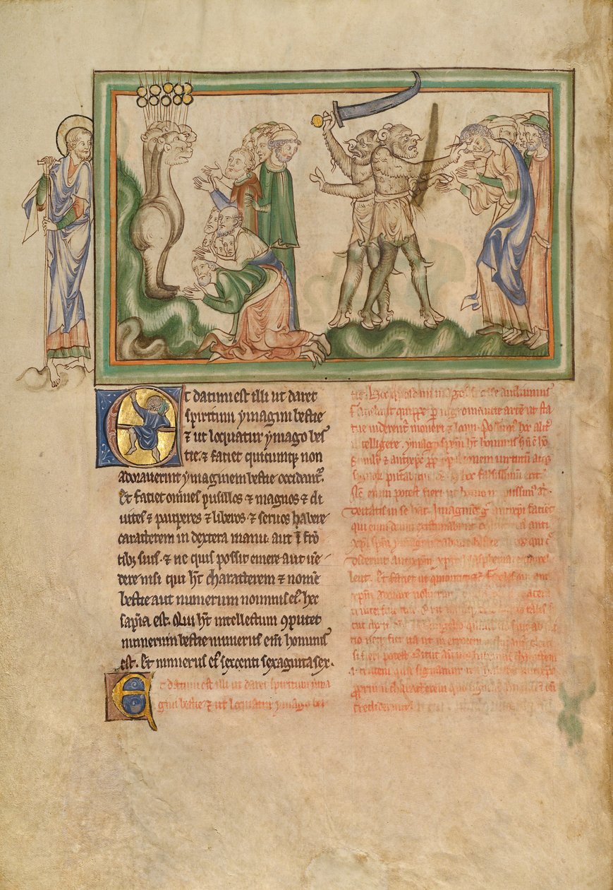 Dyret fra jorden dræber mennesker, og mennesker modtager dyrets mærke af Unknown artist