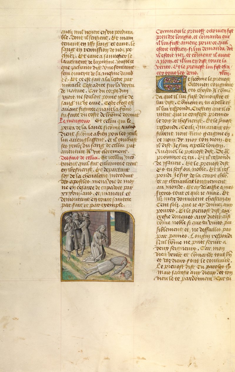 Halshugningen af Longinus af Unknown artist