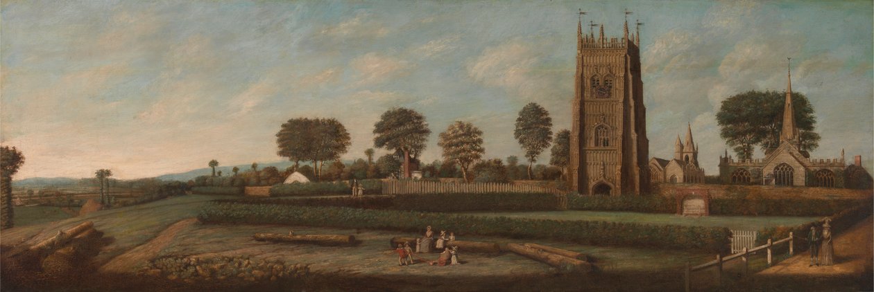 Klokketårnet i Evesham af Unknown artist