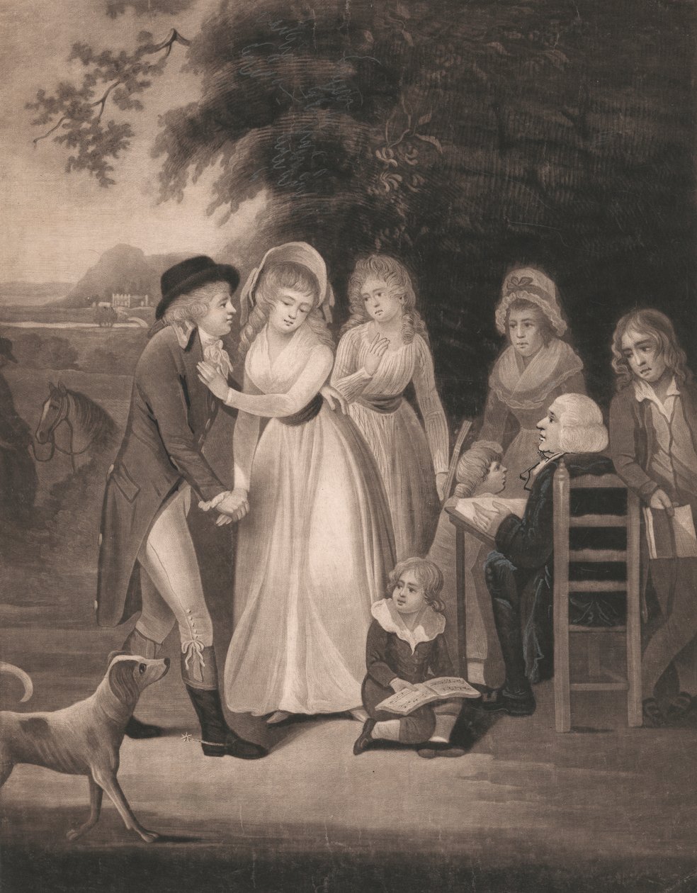 Broderens farvel af Unknown artist