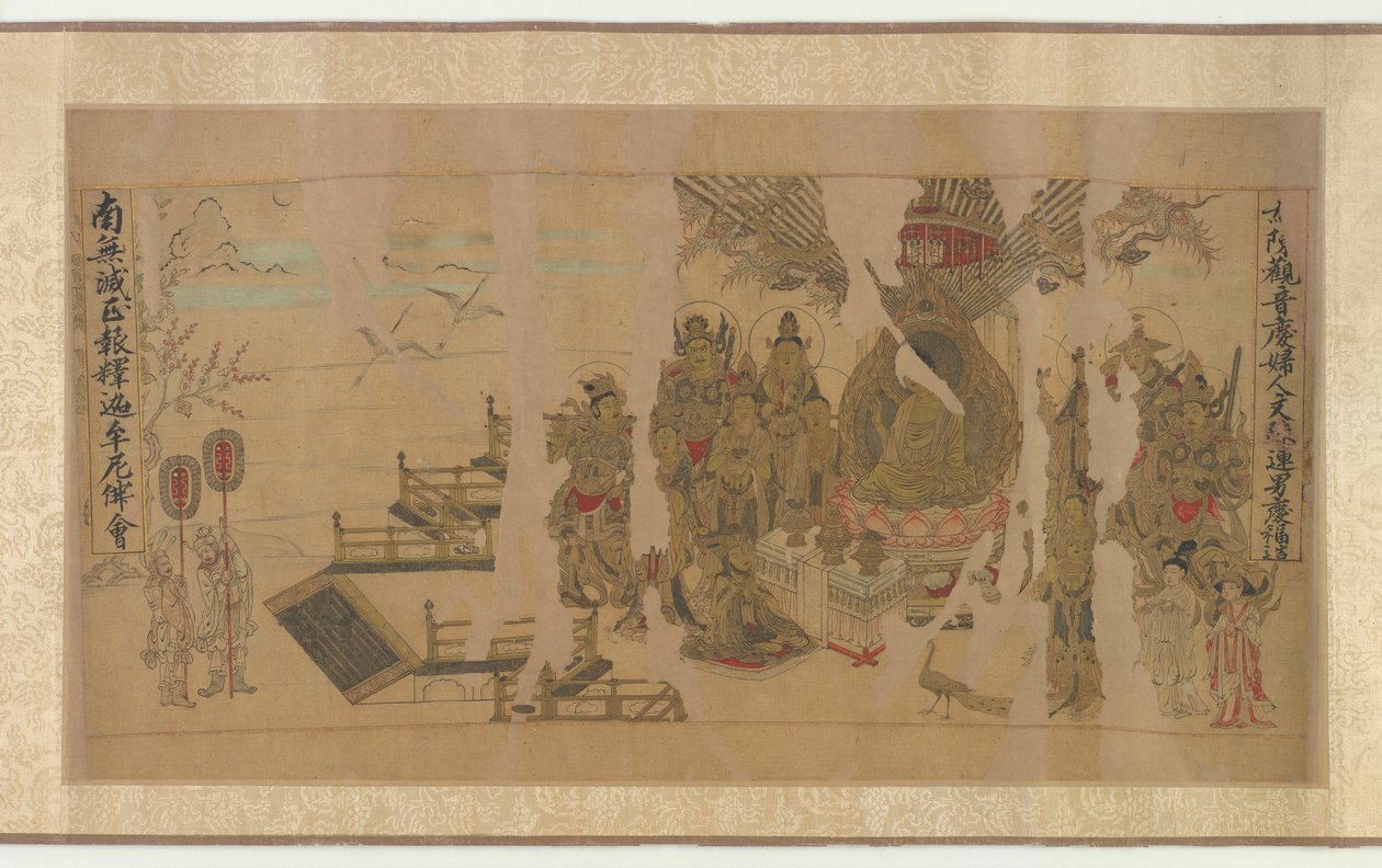 Buddhaen tiltaler Yamaraja ved Kushinagar af Unknown artist