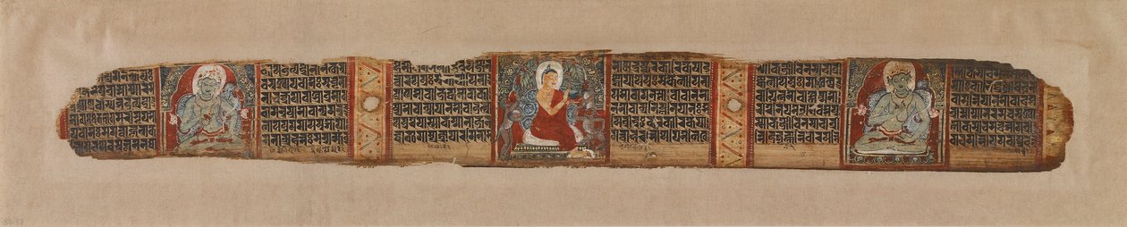 Buddha distribuerer honning fra et Prajnaparamita-manuskript af Unknown artist
