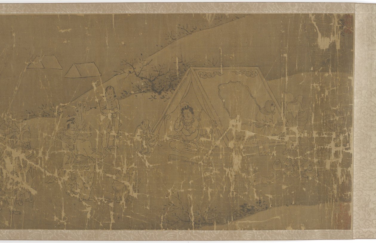 Cai Wenjis fangenskab (fire scener) af Unknown artist