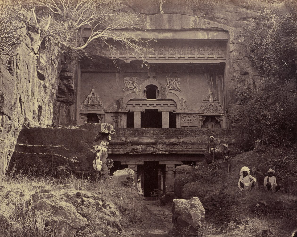 Tømrernes [sic] hule. Ellora af Unknown artist
