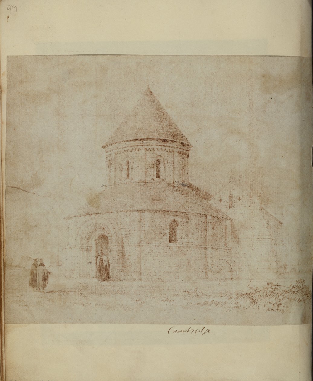 Den Hellige Gravs Kirke og Sankt Andreas Kirke, Cambridge. af Unknown artist
