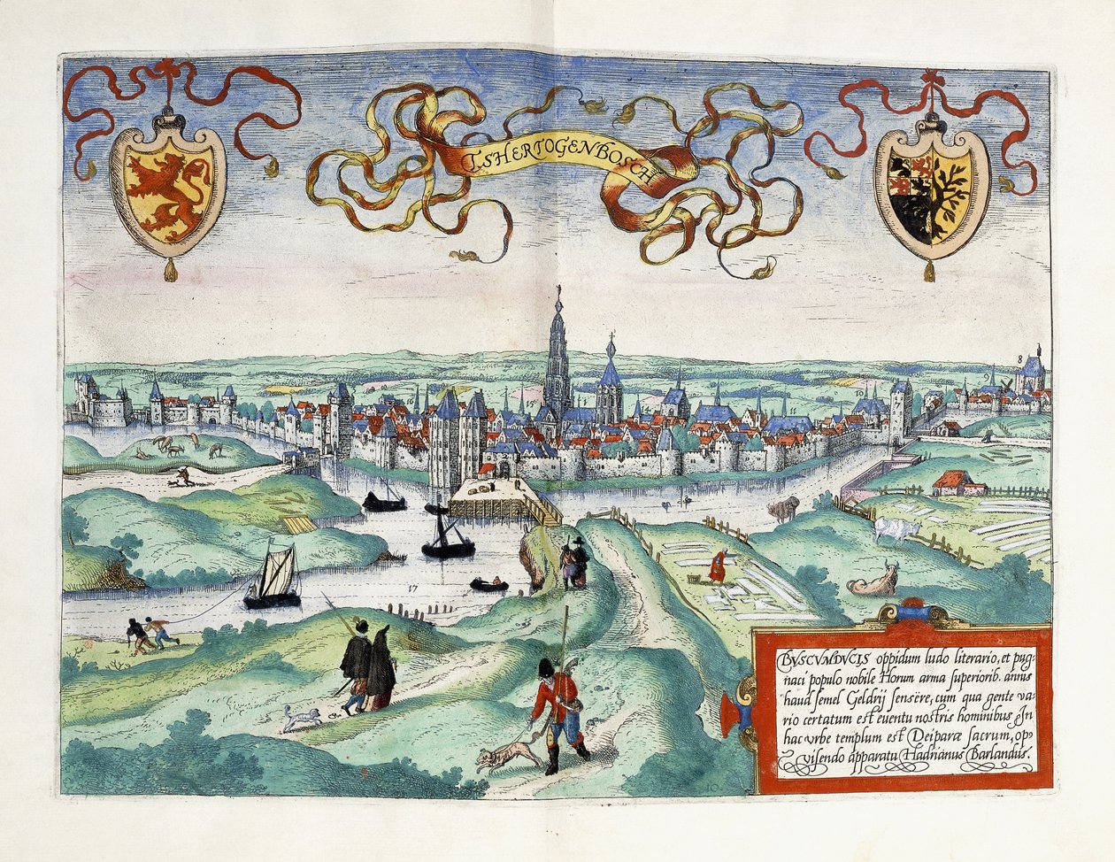 The City of S-Hertogenbosch, Netherlands, 1588dani af Unknown artist