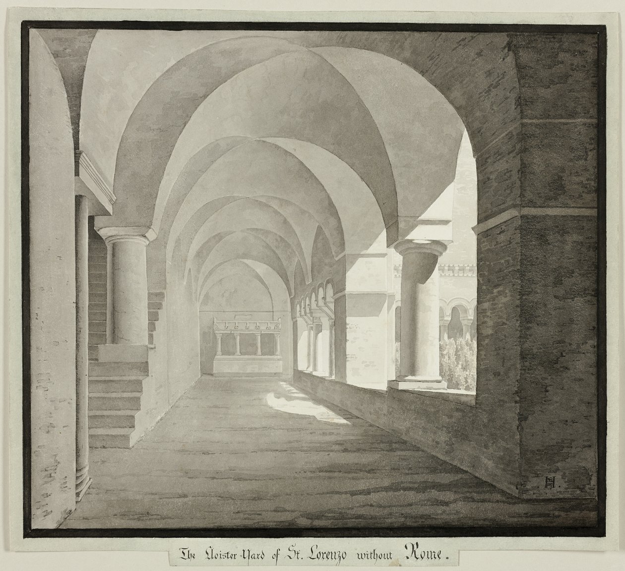 Klosteret i San Lorenzo Fuori le Mura, Rom af Unknown artist
