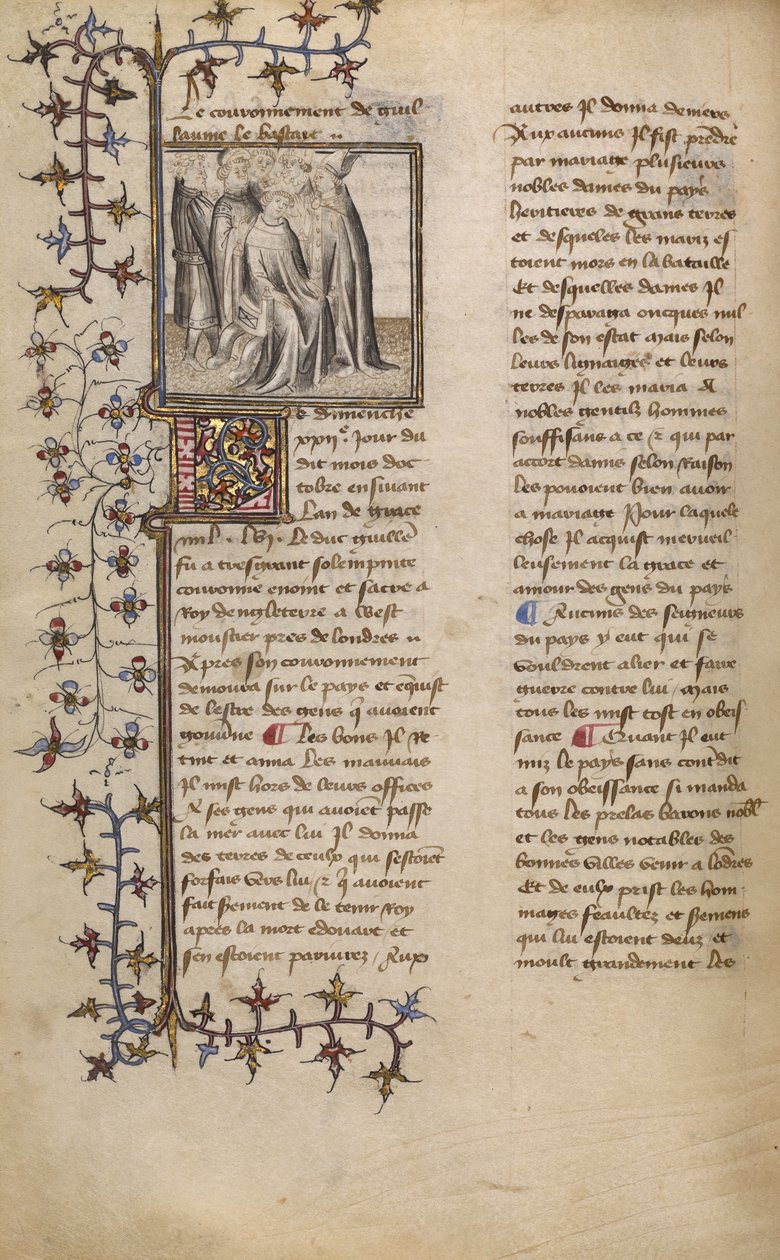 Kroningen af William I af Unknown artist