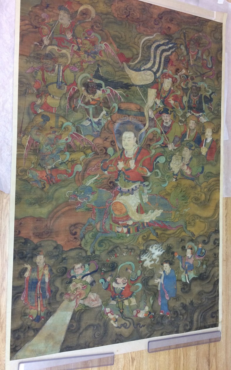 Den daoistiske tordengud med sit følge af Unknown artist