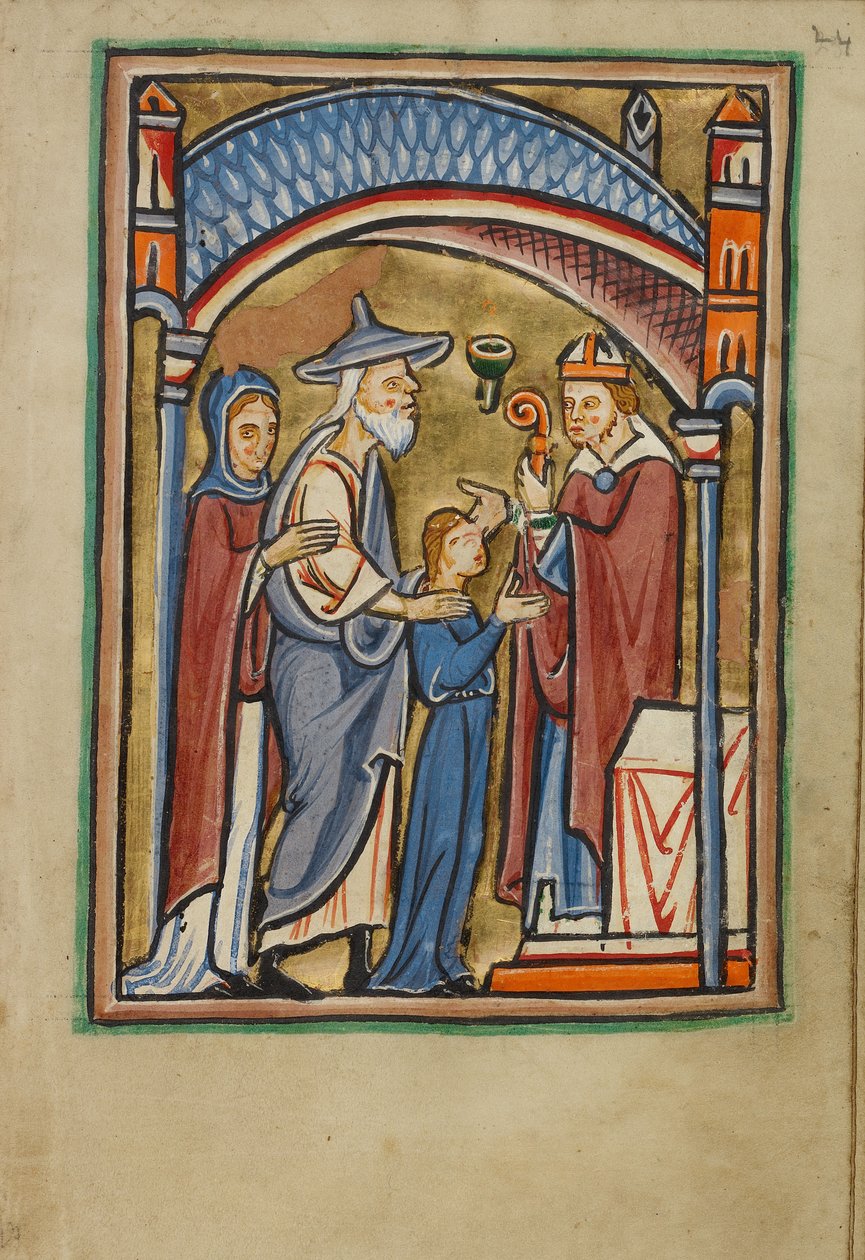 Jomfruens afgang fra templet af Unknown artist