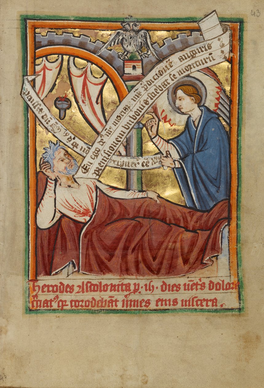 Drømmen om Josef/englen, der viser sig for Herodes af Unknown artist