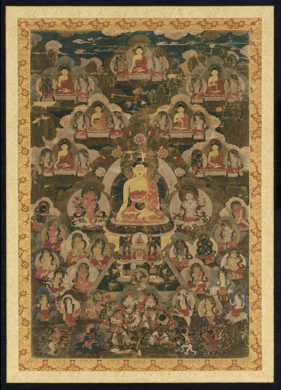 De otte medicinbuddhaer af Unknown artist