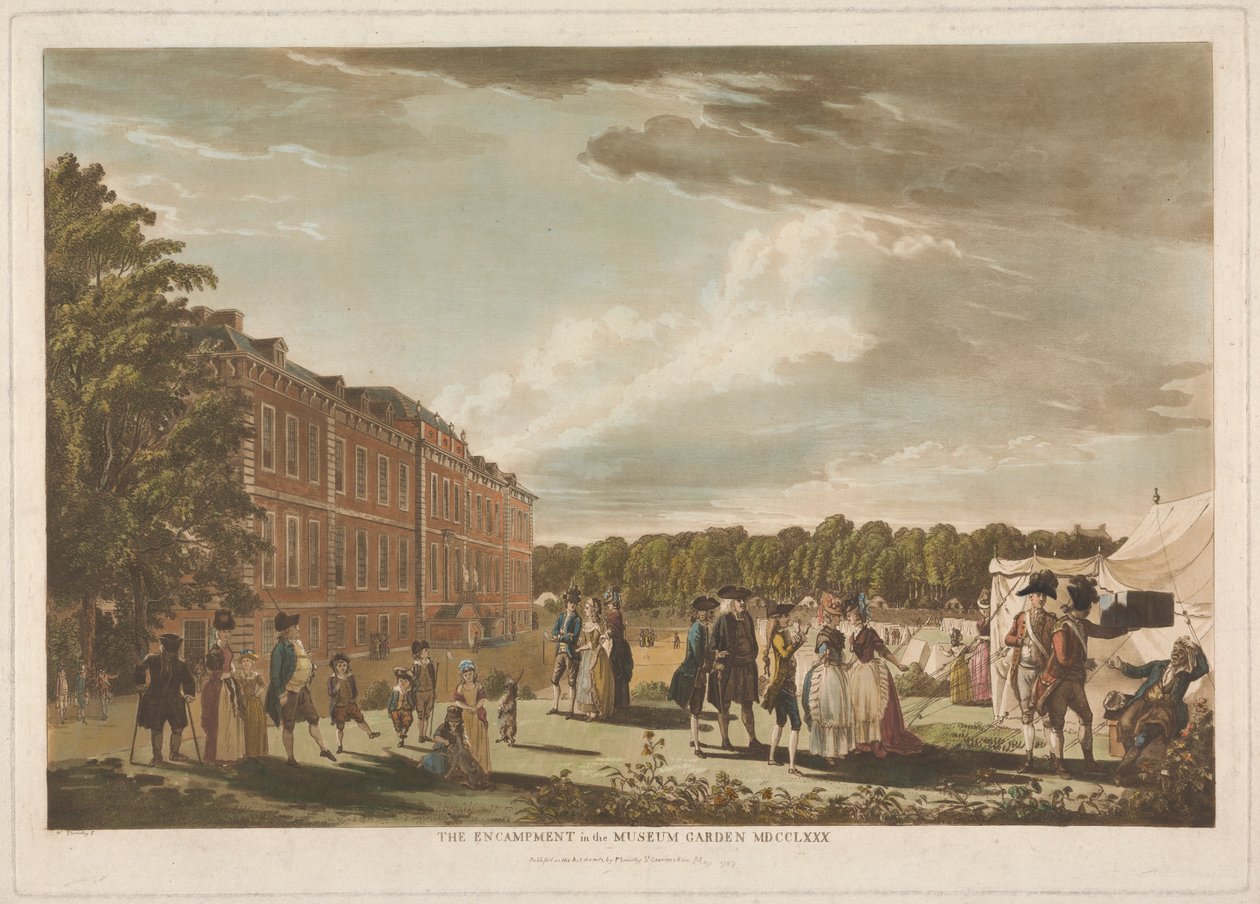 Lejren i Museumshaven af Unknown artist