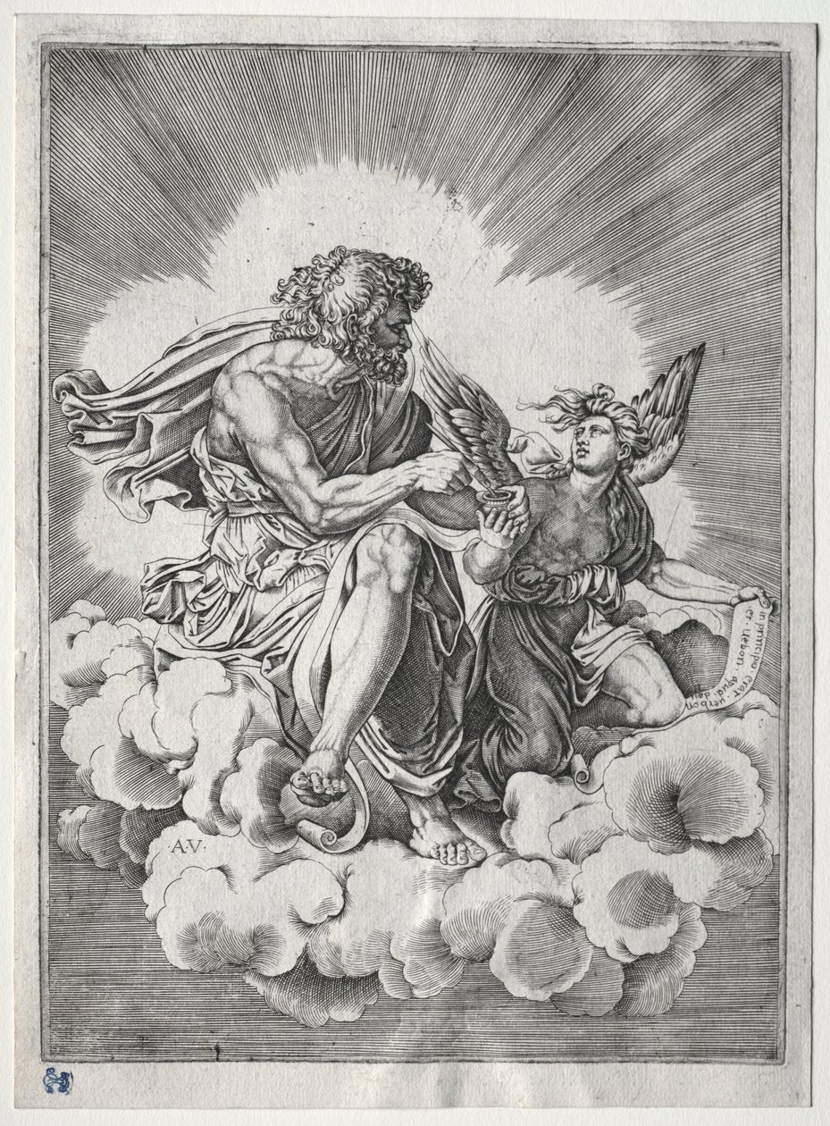 De fire evangelister: St. Matthæus af Unknown artist