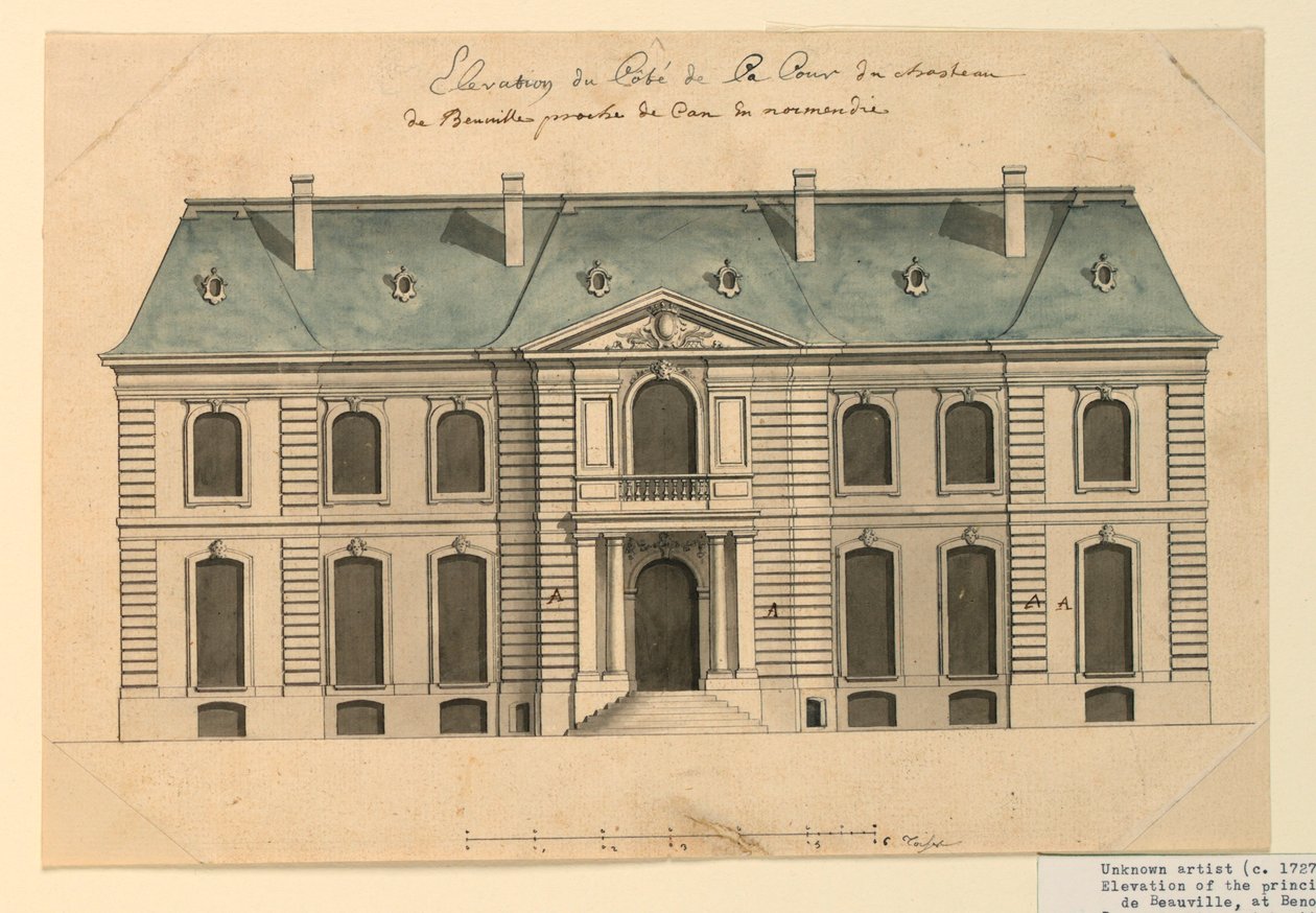 Forhøjningen af en villa i Benoille af Unknown artist