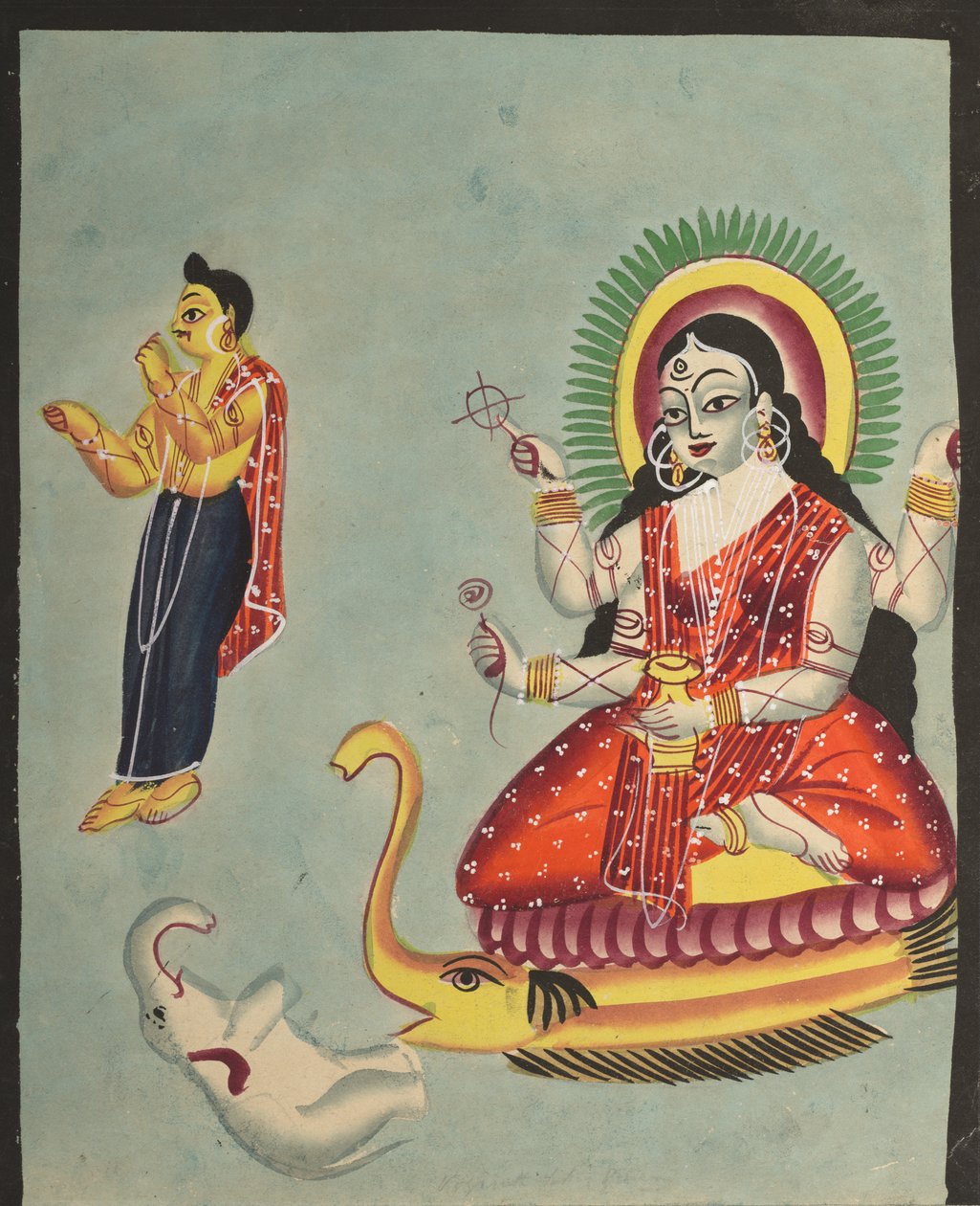 Gudinden Ganga af Unknown artist