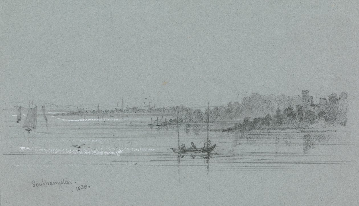 Havnen i Southampton af Unknown artist