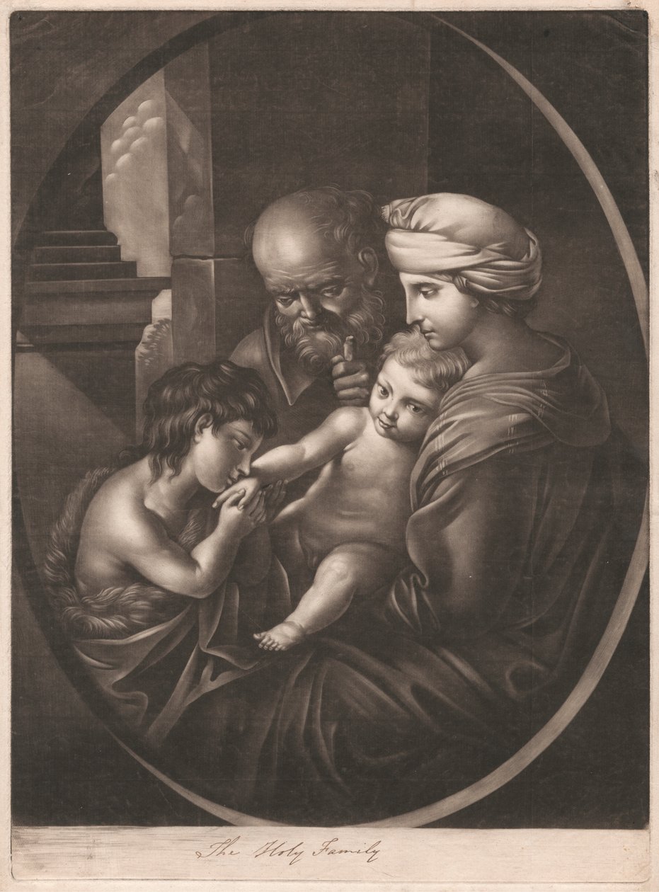 Den hellige familie af Unknown artist