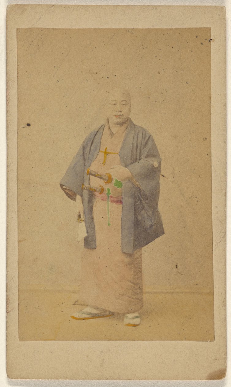 Den japanske læge i udendørs kostume. af Unknown artist