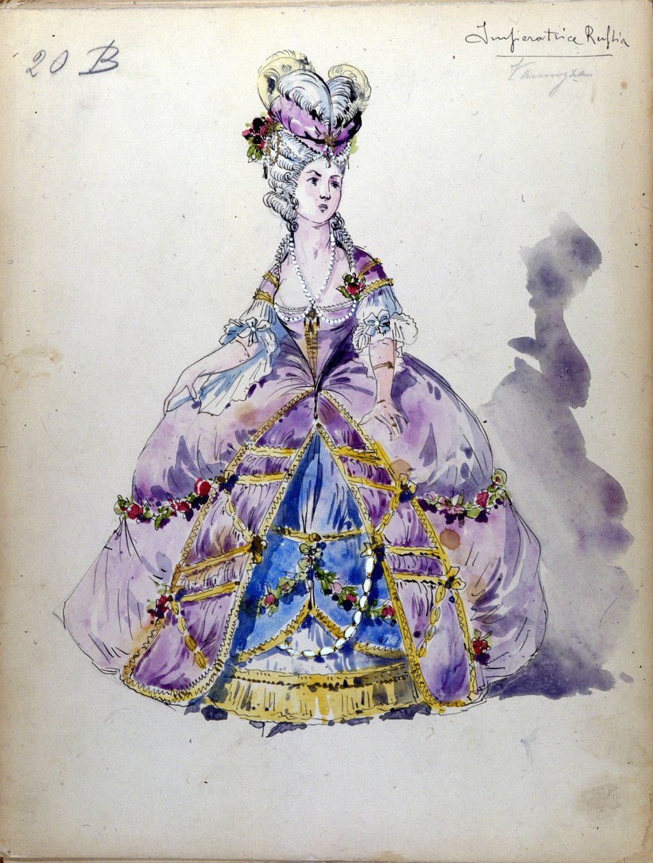 The Lady of Spades: Opera komponeret i 1890 af Piotr eller Petr Ilyich Tchaikovsky (eller Tchaikowsky) af Unknown artist