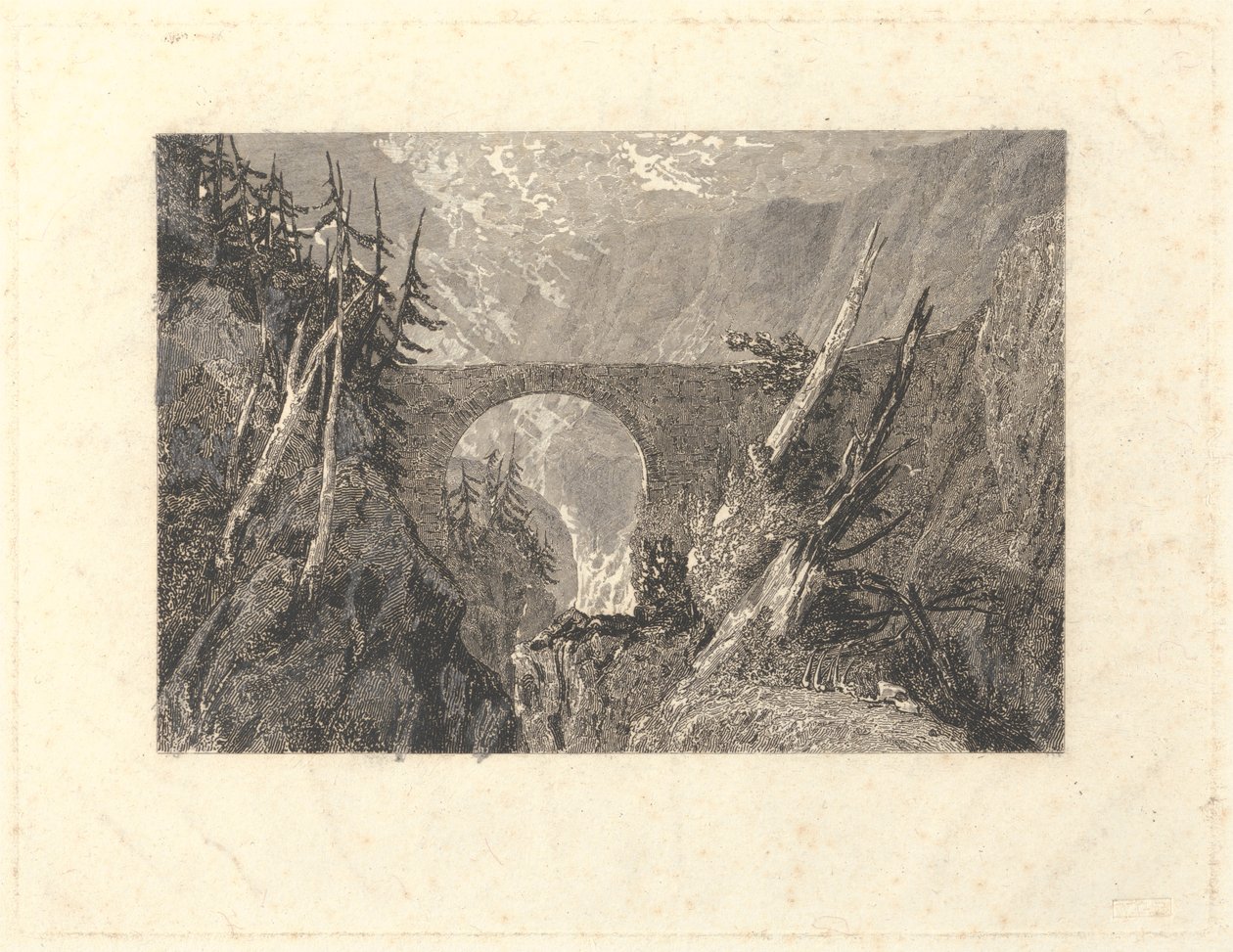 Den Lille Djævlebro af Unknown artist
