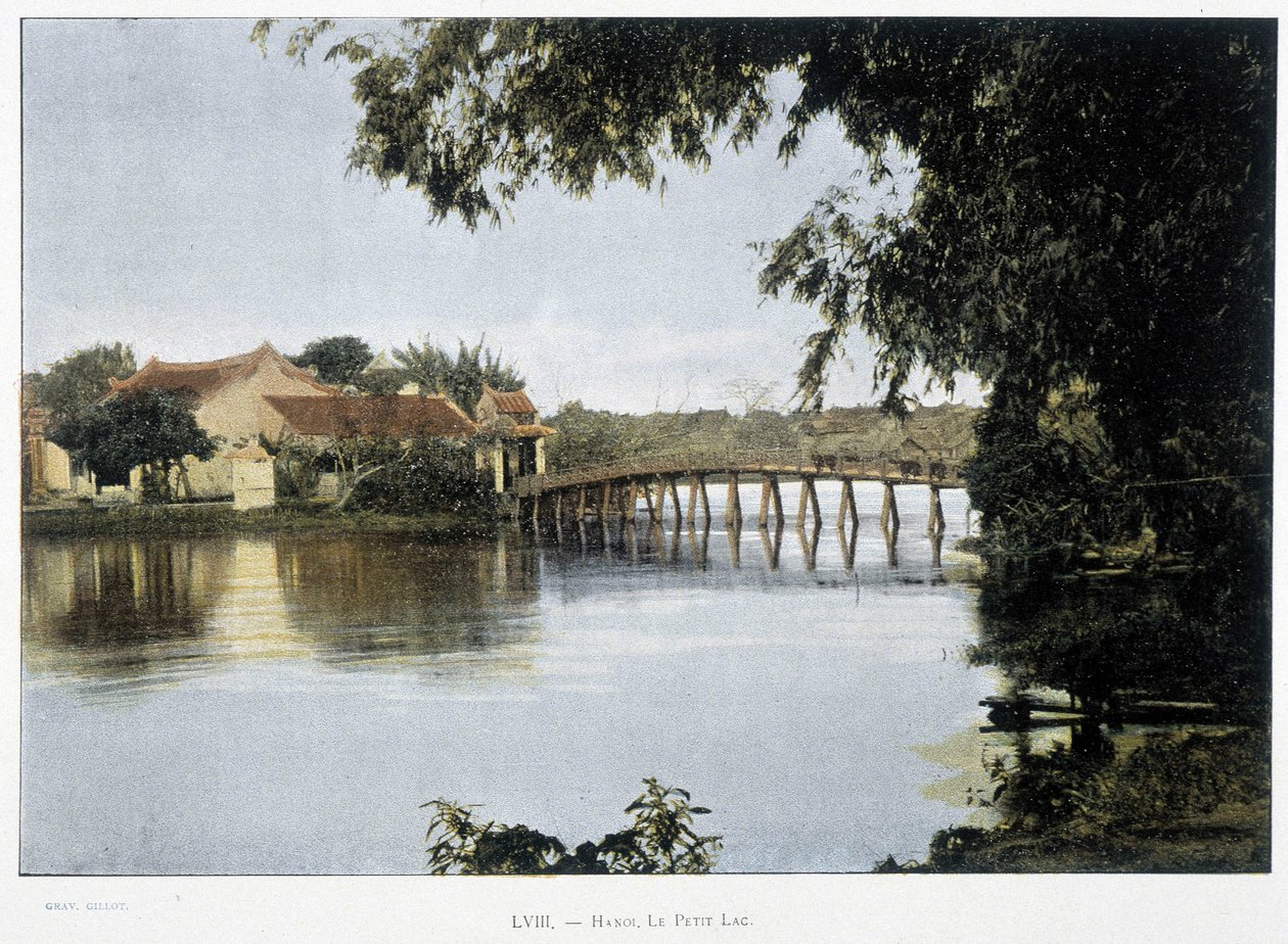 Den lille sø i Hanoi - i "" Jorden rundt", slutningen af det 19. århundrede. af Unknown artist