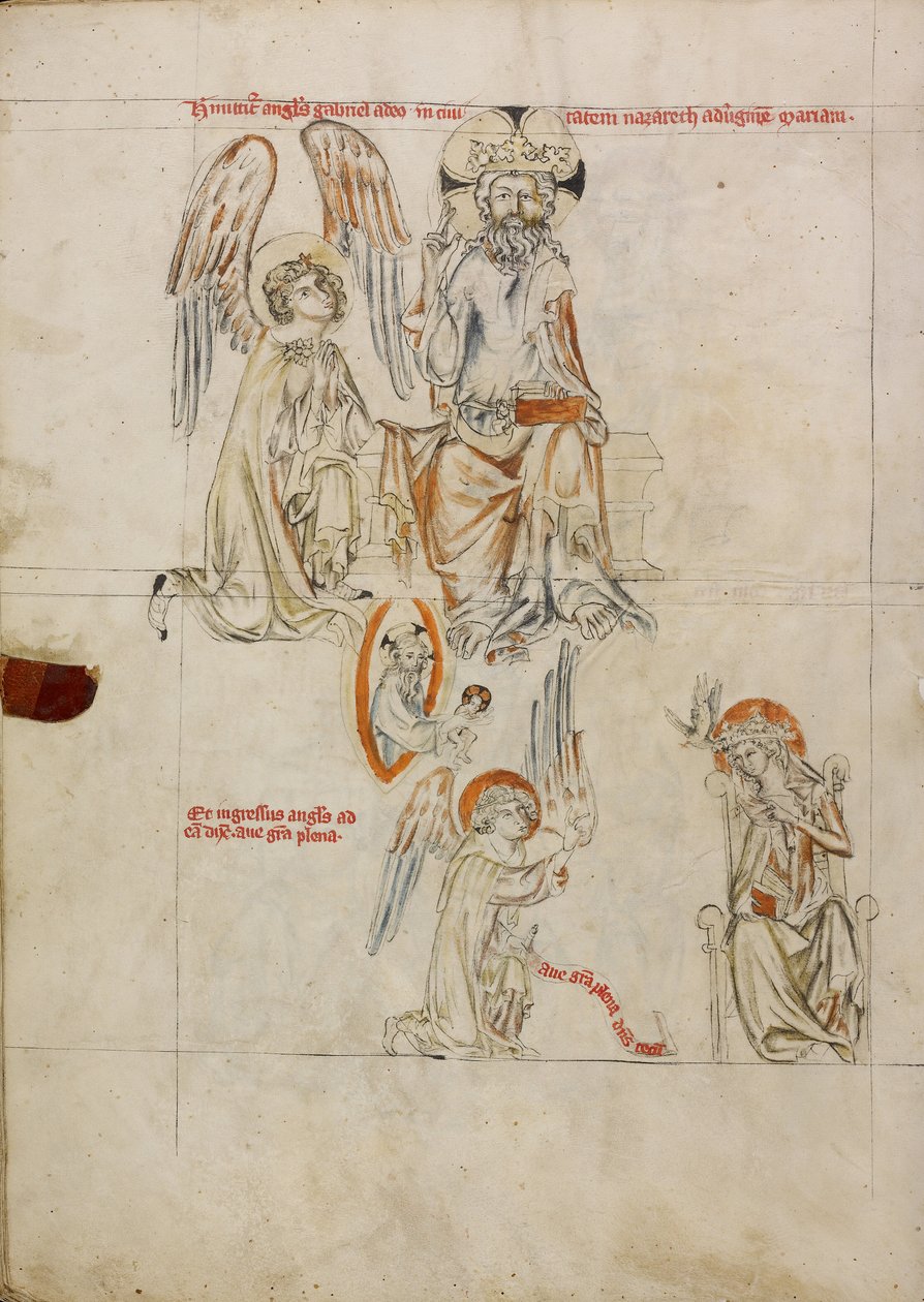 Herren sender Gabriel ud; bebudelsen af Unknown artist