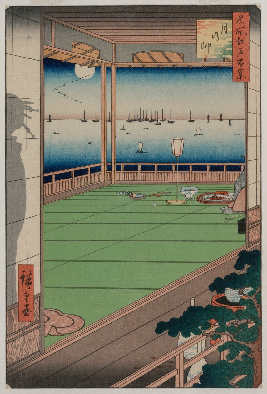 The Moon-Viewing Promontory, fra serien One Hundred Views of Famous Places in Edo af Unknown artist