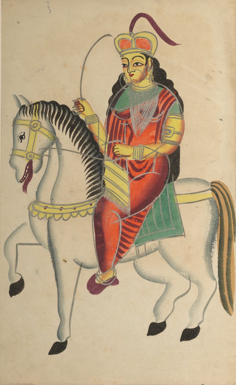 Mytteriet af heltinden Rani Lakshmi Bai fra Jhansi af Unknown artist