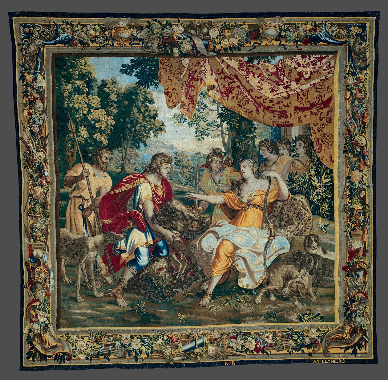 Ofringen af vildsvinehovedet, fra historien om Meleager og Atalanta af Unknown artist