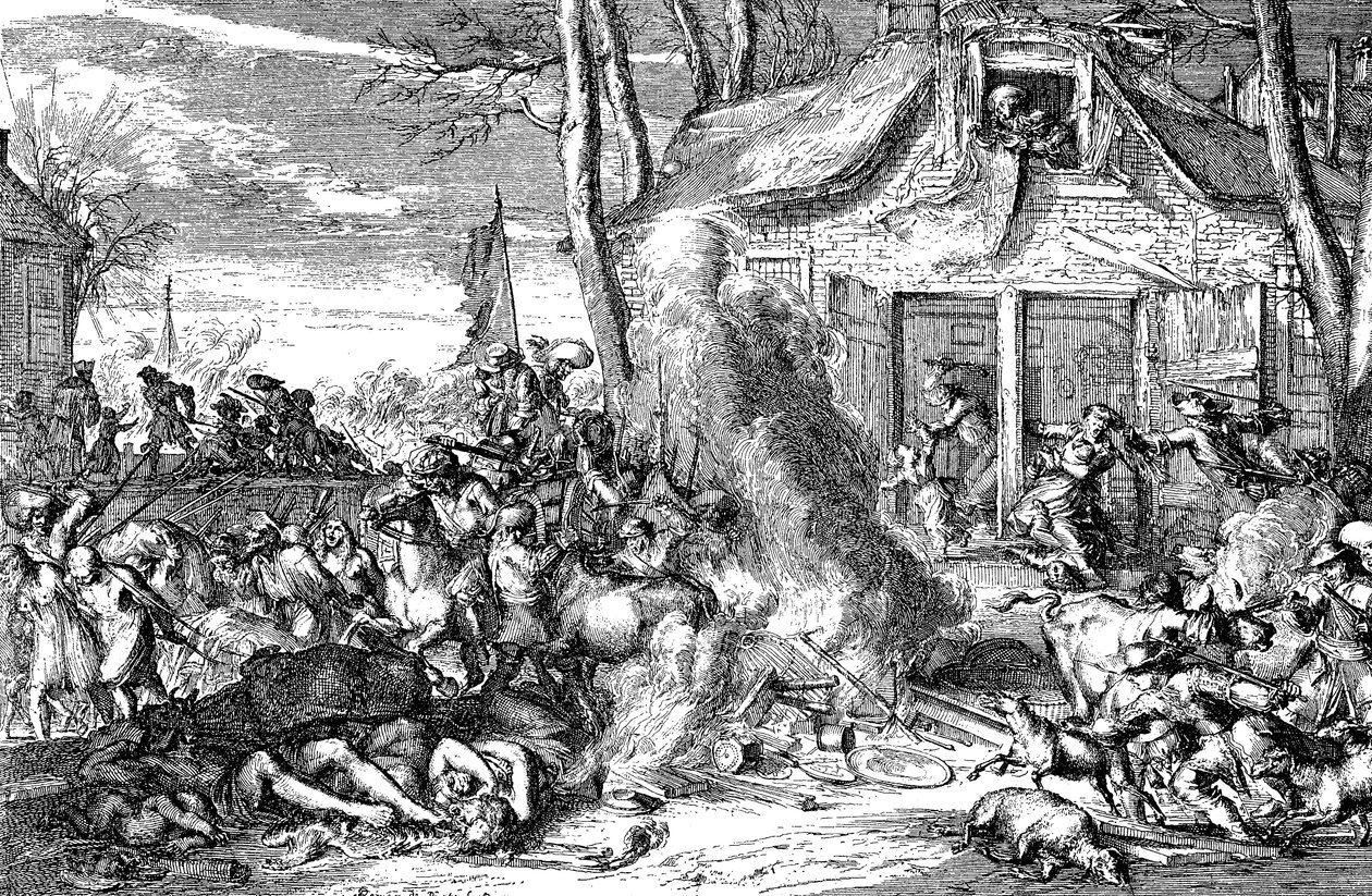 Franskmændenes raseri i Holland af Unknown artist