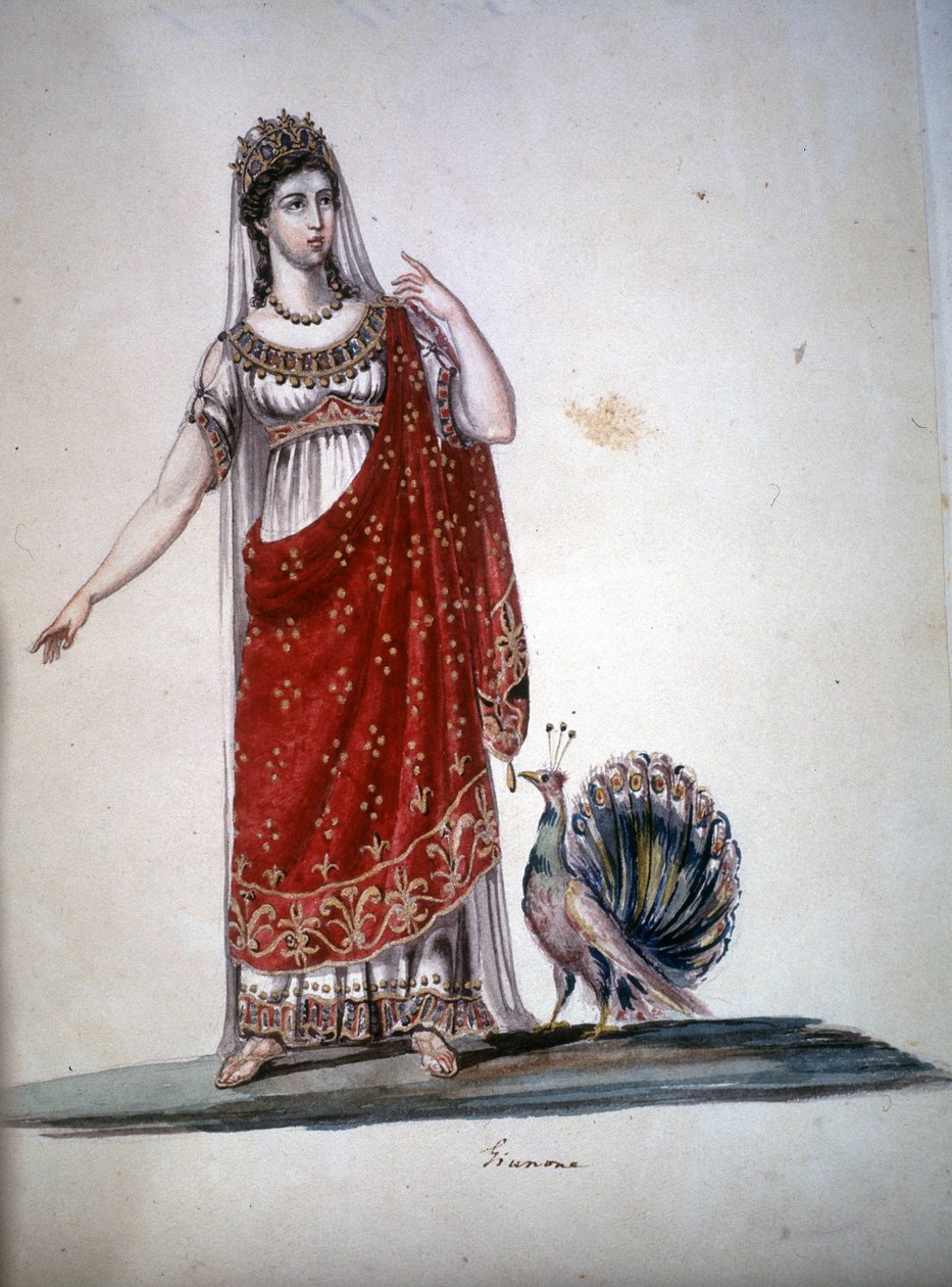 Den romerske guddom Juno eller Hera blandt grækerne. af Unknown artist