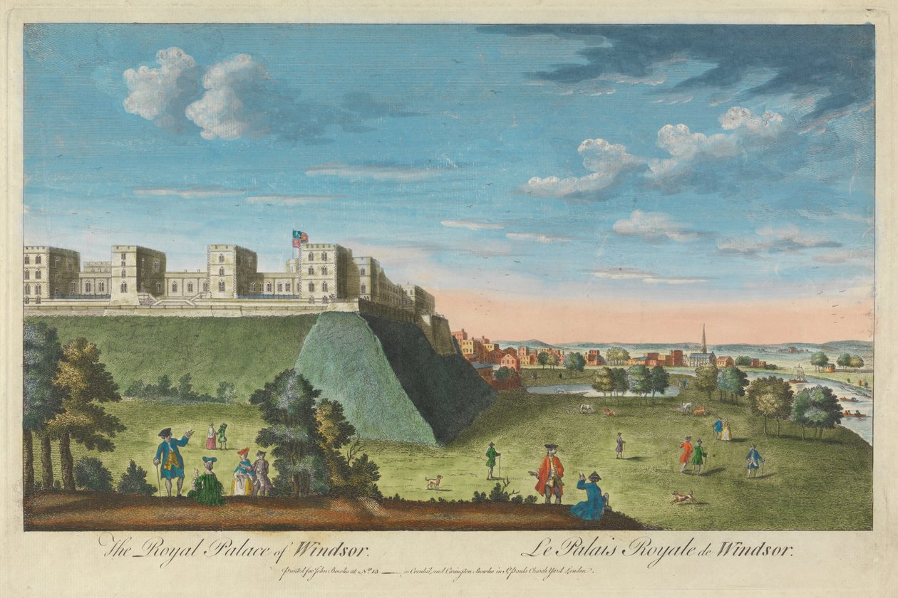 Det kongelige palads i Windsor af Unknown artist