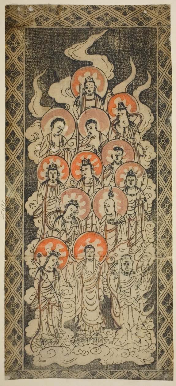 De tretten buddhaer af Unknown artist