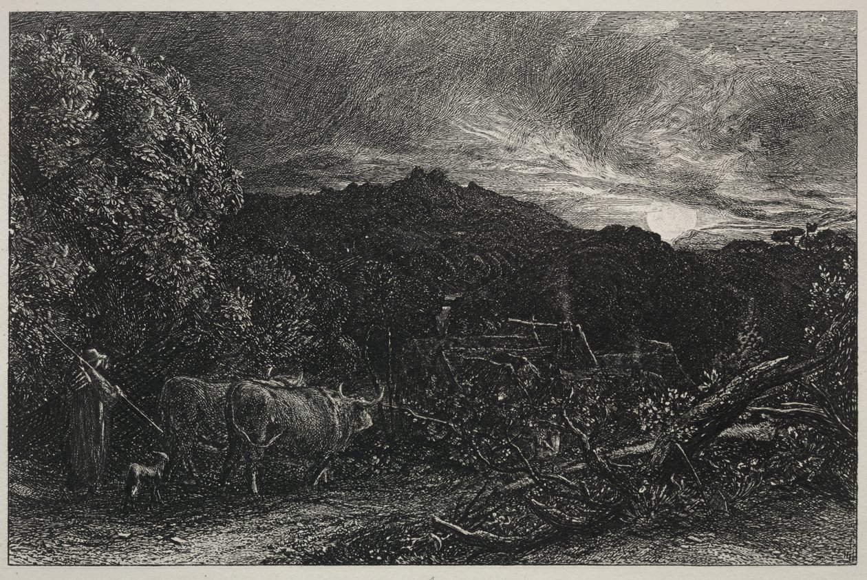 Den trætte plovmand af Unknown artist