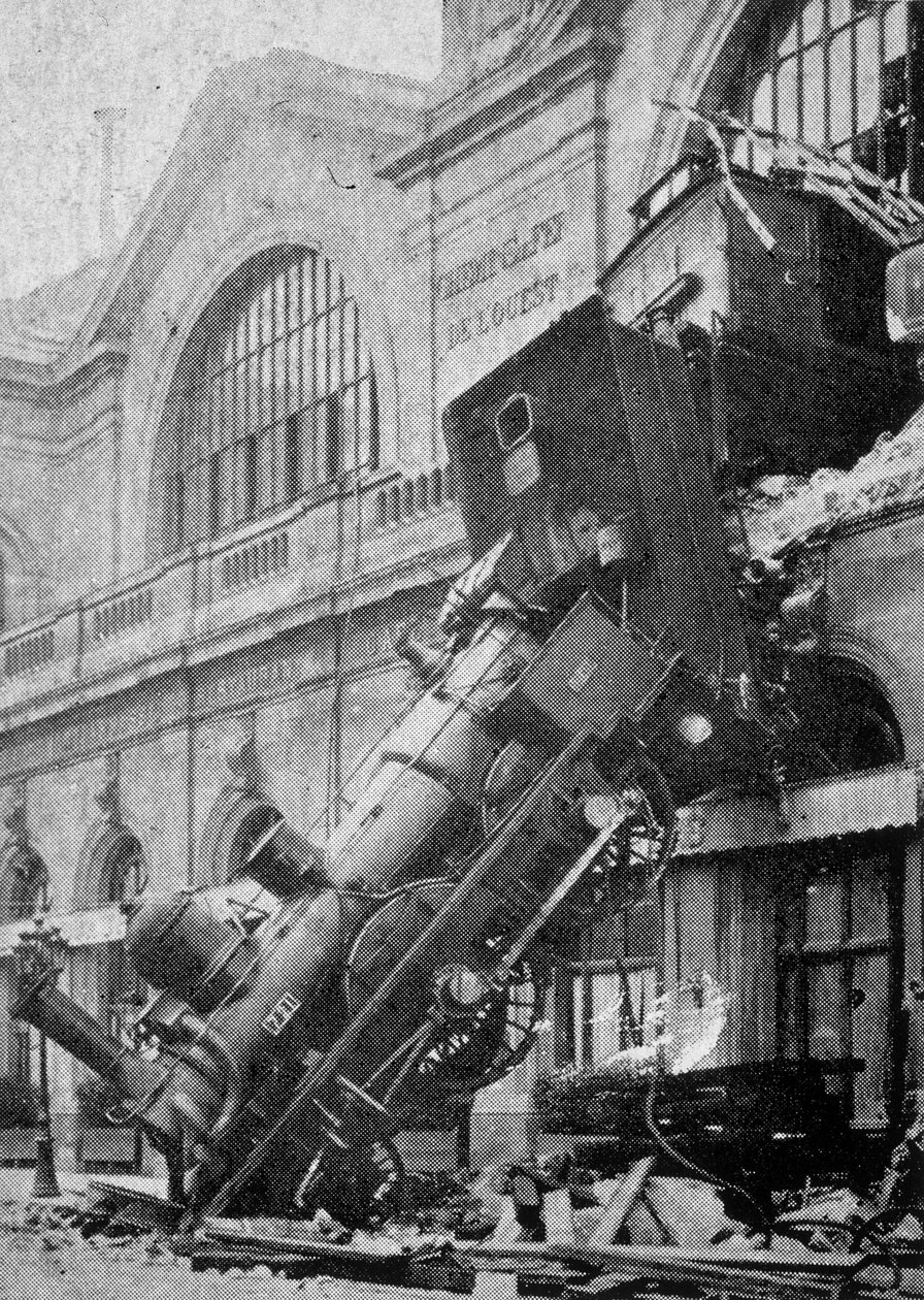 Ulykken på Montparnasse-stationen i Paris den 25. oktober af Unknown artist